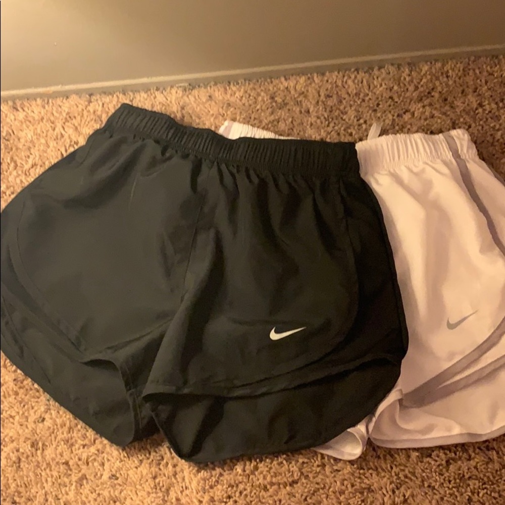 2 Pairs Nike Shorts•White & Black•NWOT